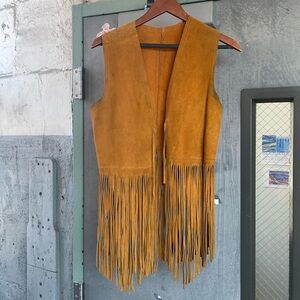 western wear fringe vest